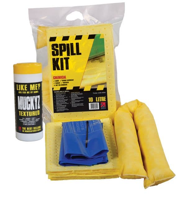 10 Litre Chemical Spill Kit | Sealed Break Pack | Pack of 10 | CSK10BP