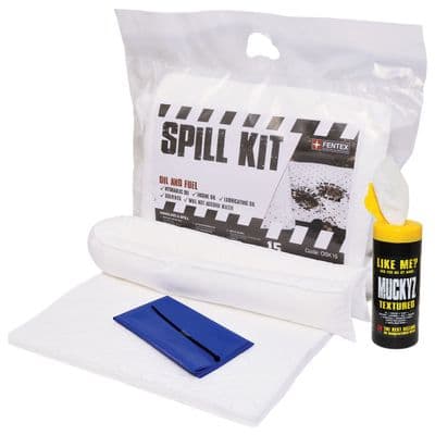 15 Litre Oil & Fuel Spill Kit | Sealed Break Pack | Pack of 10 | OSK15BP