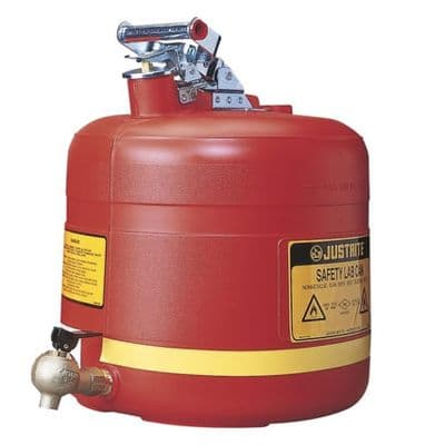 19ltr Justrite Laboratory Shelf Can with 08540 Tap  - 14545Z