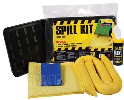20 Litre Chemical Spill Kit With Drip Tray | Pack of 5) | CSK20DTI