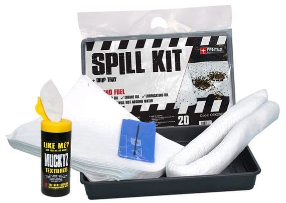 20 Litre Oil & Fuel Spill Kit | With Drip Tray | Pack of 5 | OSK20DTI