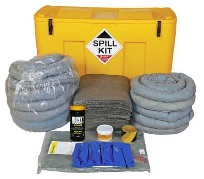 250 Litre General Purpose Spill Kit | Yellow Locker with Drain Cover | GSKJ