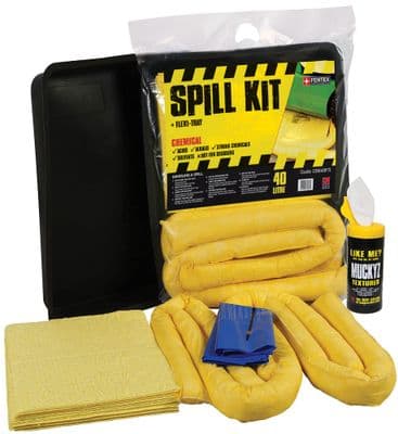 40 Litre Chemical Spill Kit With Flexi-Tray | Pack of 2 | CSK40FTI