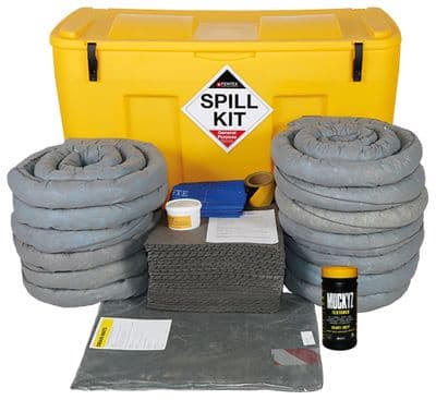 400 Litre General Purpose Spill Kit | Yellow Locker with Drain Cover | GSKK