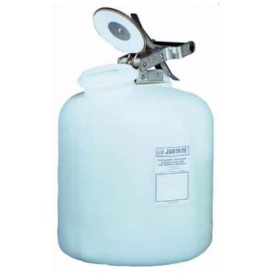 7.5ltr Justrite Self-Close Corrosive Waste Can - 12762