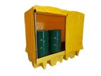 8 Drum Spill Pallet | Soft Cover Forkliftable | 1140 Litre Sump