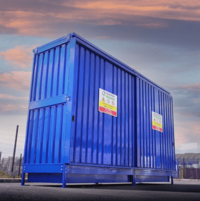 8 IBC Dual Purpose Steel Bunded Storage Unit