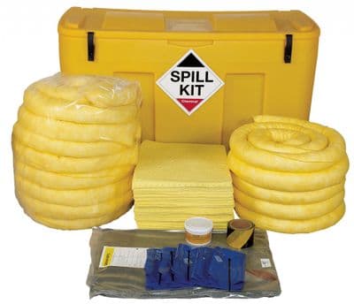 Chemical Spill Kit Yellow Locker with Drain Cover 250ltr - CSKJ