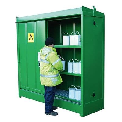 Chemstor Shelved Unit for 48 x 25ltr Containers - CS4