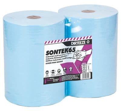 Dirteeze High Strength Technical Process 2 x Rolls of 280 Wipes - Food & Pharmaceutical - SONTEK65