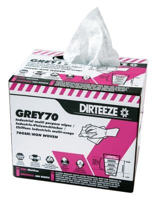 Dirteeze Industrial Multi Purpose Wipes Box of 200 Wipes for Multiple Applications - GRB200