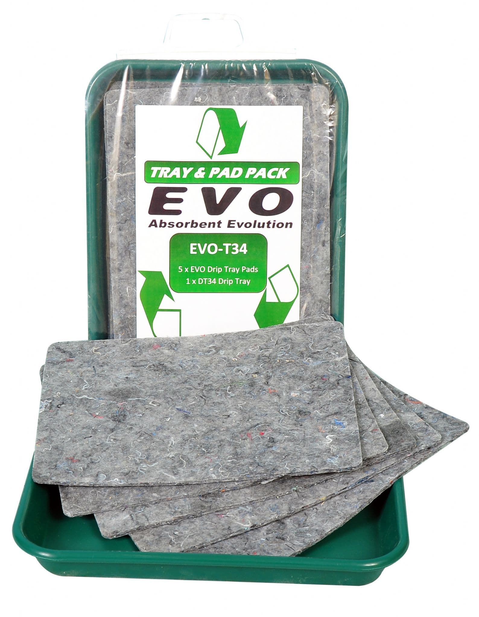 EVO Absorbent Pads with Drip Tray Pack of 10