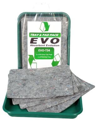 EVO Absorbent Pads with Drip Tray | Pack of 10