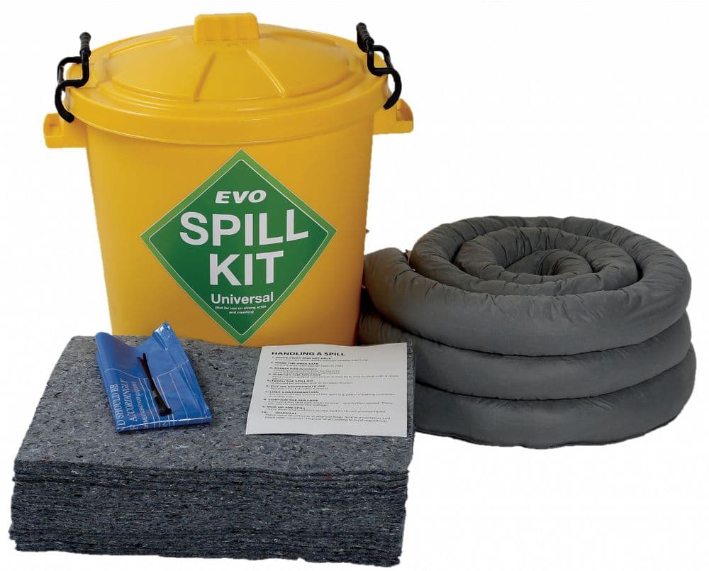 EVO Spill Kit in Plastic Drum 60 & 90 ltr
