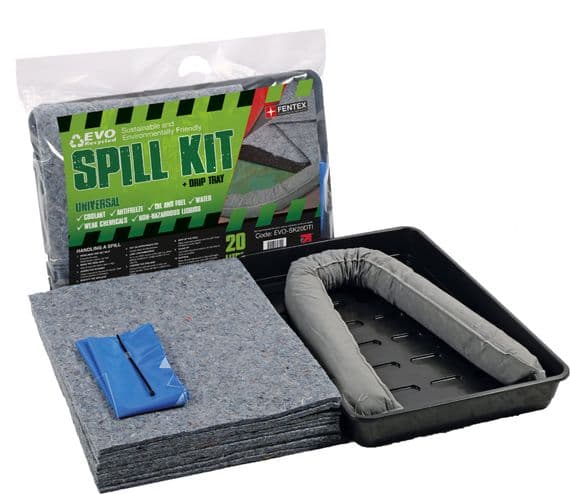 EVO Spill Kit with Drip Tray 20 & 30 ltr Pack of 5