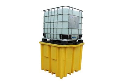 Four Way Forklift Access IBC Bund Spill Pallet for 1 x 1000 Litre IBC  1150 Litre Sump (BB1FW)