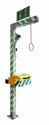 Frost Protected Safety Shower & Eyebath | Outdoor Use | Mains-Fed | FS1H-EB