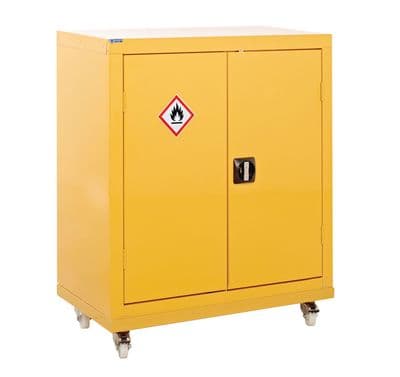 Hazardous Mobile Cupboard - 1 Shelf - H1040 x W900 x D460mm - CZ109046MYXX