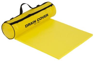 Heavy Weight Drain Cover 46 x 46cm in Wall Mounted Holdall - ADPS/HL