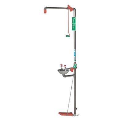 Indoor Unheated Emergency Safety Shower with Eye/Face Wash - EXP-18GS/85G(D)