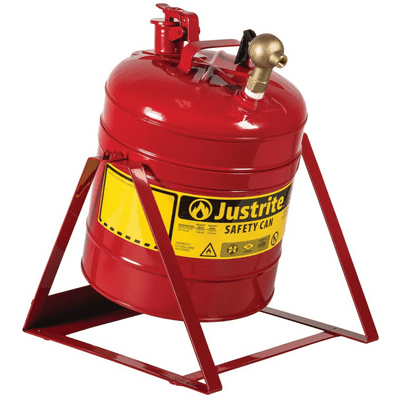 Justrite 19ltr Steel Tilt Can with Top Tap (08450) - 7150146