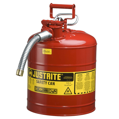 Justrite Type II Safety Can | 19 Litre | AccuFlow Hose | Red | 7250130Z