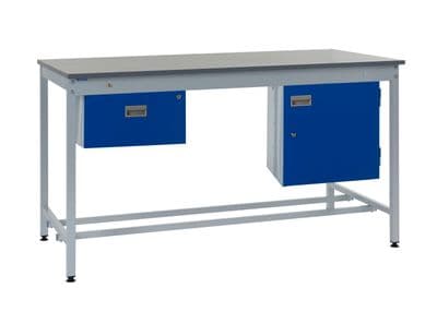 Kit A - Workbench with Single Drawer & Storage Cupboard