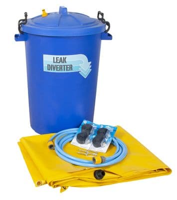 Leak Diverter Kit Yellow 2 x 2m Tarp 80ltr Drum - LD2x2Y-KIT