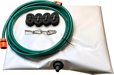 Leak Diverter Tarp & Fittings – White – 1 m x 1 m - LDW1X1