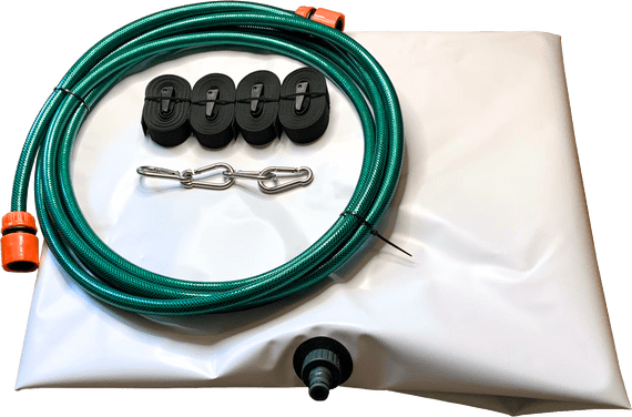 Leak Diverter Tarp & Fittings – White – 1 m x 1 m - LDW1X1