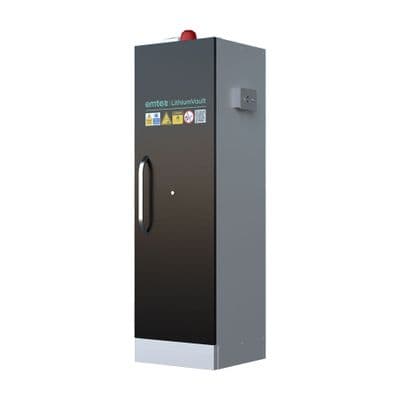 LithiumVault  FirePro®  Single-Phase Cabinet with  Control Panel & Charging | 1 Door - CH-L1F2PG16K
