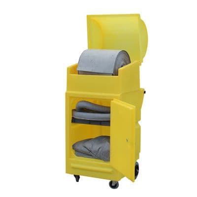 Maintenance Cart on Wheels with Small Shelf & Lockable Door - PMCXL4