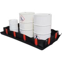 Multi-Function PVC Containment Bund 100 x 200 x 25cm for 3 x 205ltr Drums 500ltr Sump Cap. - EB2