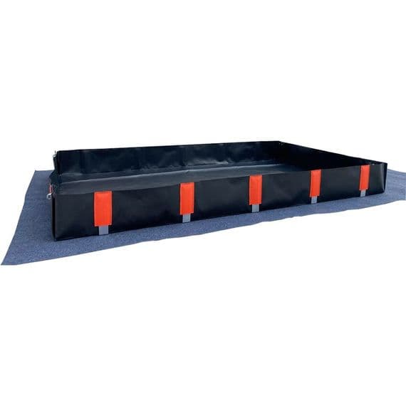 Multi-Function PVC Containment Bund 150 x 250 x 25cm for 8 x 205ltr Drums / 2 x IBC 937ltr Sump- EB4