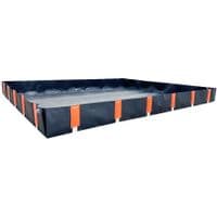Multi-Function PVC Containment Bund 300 x 250 x 25cm for 16 x Drums / 4 x IBC 1750ltr Sump - EB5