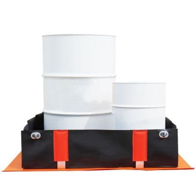 Multi-Function PVC Containment Bund 60 x 60 25cm for Small Cans 75ltr Sump Cap. - EB0