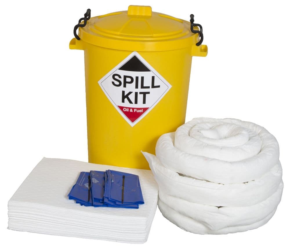 Chemical 40L Vehicle Chassis/Trailer Spill Kit In Hinged Plastic Box - Spill -Kits