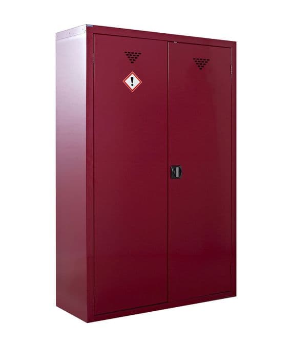 Pesticide & Agrochemical Floor Cupboard - 3 Shelves - H1800 x W1200 x D460mm - CP181246ZRXX