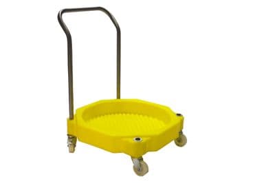 Poly Drum Dolly with 4 Wheels & Handle for Moving 205ltr Drum 30ltr Sump - PDDH