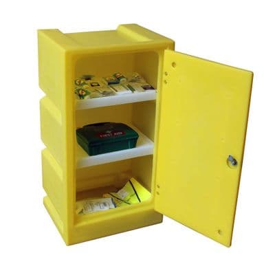 Small Storage Cabinet Lockable with 2 Shelves 17ltr Bund- PSC1