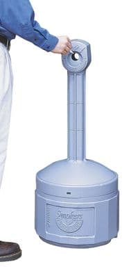 Smokers Cease-Fire Cigarette Bin / Ashtray Grey - 26800