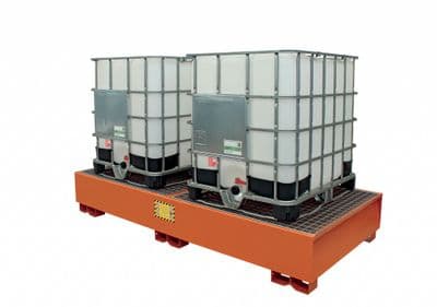 Steel IBC Spill Pallet for 2 x 1000ltr IBCs - ECO320A
