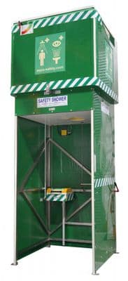 Tank-Fed Safety Shower & Eyebath | Self-Contained Unit |  1500L Tank | All Climates | TS1500-EB