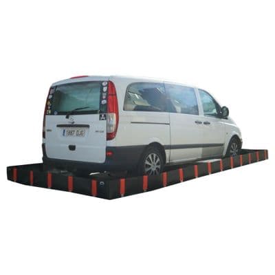 Vehicle and Equipment Bund 250 x 600 x 25cm for 32 x Drums / 8 x IBC 3750ltr Sump - EB6