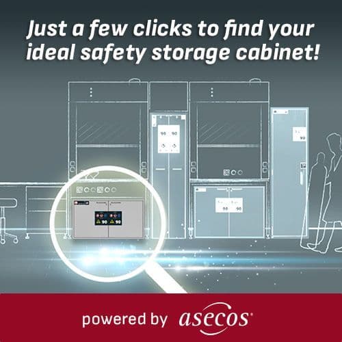 asecos lithium-ion battery safety cabinet configurator