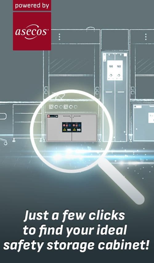 asecos lithium-ion battery safety cabinet configurator