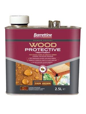 Barrettine wood protector dark brown 2.5L