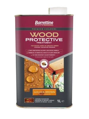 Barrettine wood protector golden brown 1L