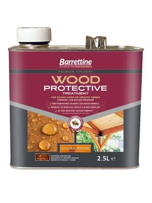Barrettine wood protector golden brown 2.5L