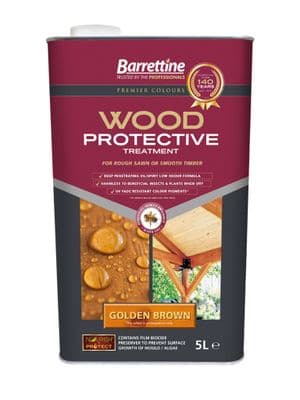 Barrettine wood protector golden brown 5L